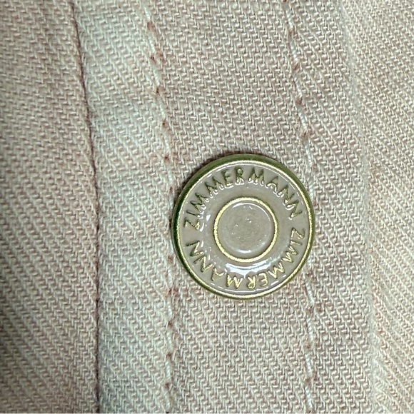 Zimmermann Ginger Utility Denim Top in Pink size 4 - Picture 5 of 10